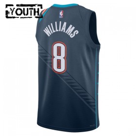 NBA Børn Trøje Oklahoma City Thunder Jalen Williams 2025-26 Nike City Edition Sort Swingman
